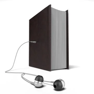 Audio book concept Stock Illustration