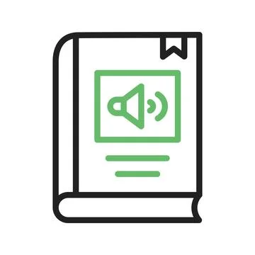 Audio Book Icon Image. Stock Illustration