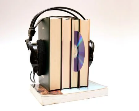 Audio books loading Stock Photos