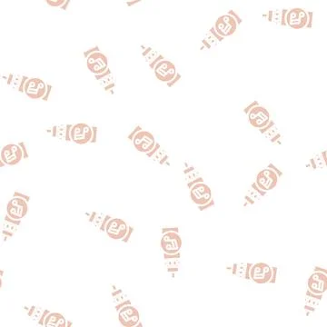 Audio cable glyph vector seamless pattern Stock Illustration