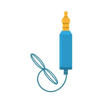 Audio cable plug computer Stockillustratie