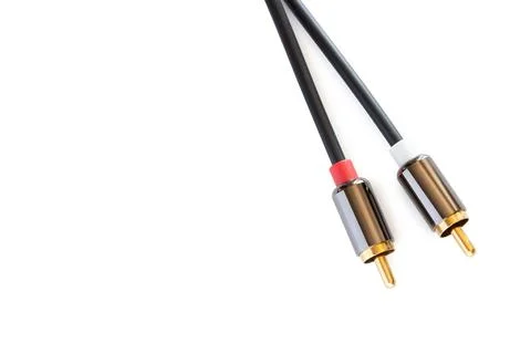 Audio cable RCA to Jack 3.5 mm Fotos Stock