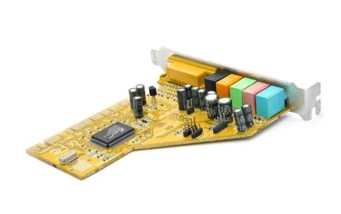 Audio card Foto stock