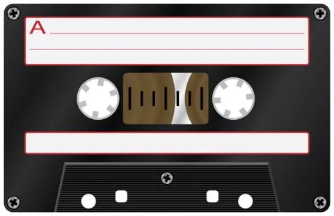 Audio cassete. Stock Illustration