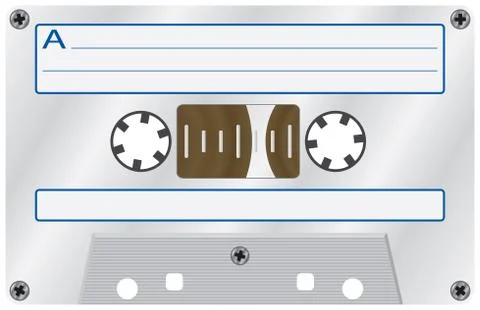 Audio cassete. Illustrazione stock