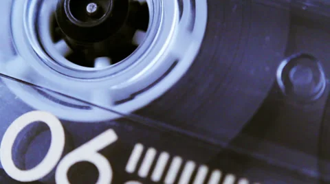 Audio Cassette Close Up Stock Footage 33073264