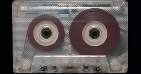Audio Cassette Fast Rewind Timelapse. Video stock 322775324