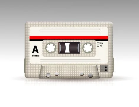 Audio cassette Stock Illustration