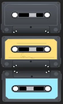 Audio cassette Stock Illustration