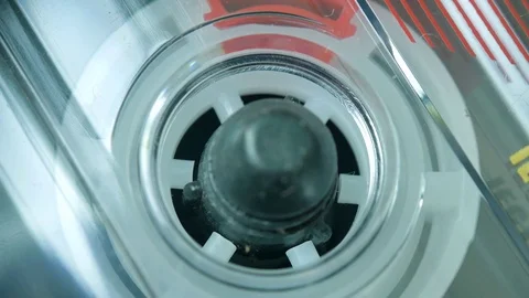 Audio cassette playing, audio tape recorder. Stock Footage 80728496
