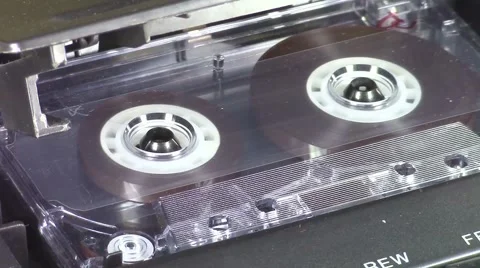 Audio cassette playing Stock-Footage 47538688