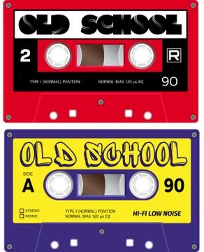 Audio cassette records Stockillustratie