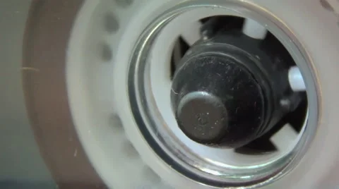 Audio cassette reel playing Stock Footage 65663844