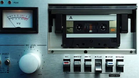 Cassette Tape Deck Stock Video Footage, Royalty Free Cassette Tape Deck  Videos