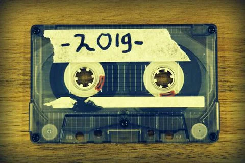 Audio cassette tape - 2019 Stock Photos