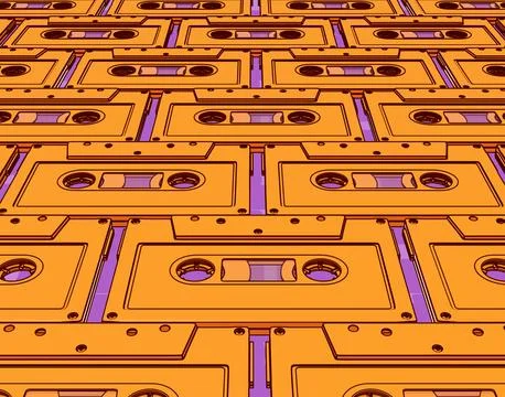 Audio Cassette Tape Stock Illustration