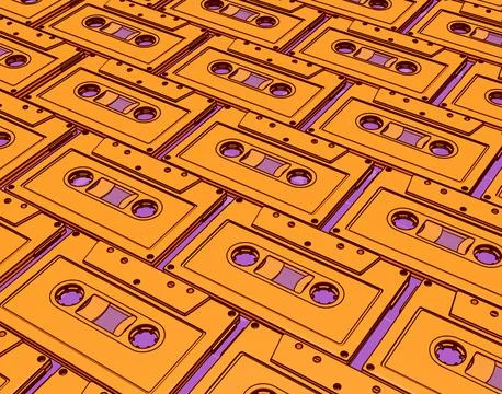 Audio Cassette Tape Stock Illustration