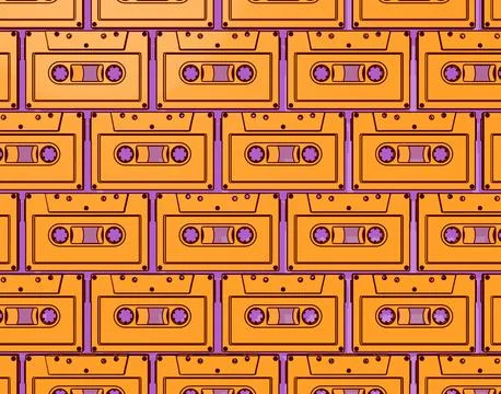 Audio Cassette Tape Stock Illustration