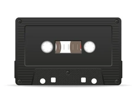 Audio cassette vector illustration Stock Illustration