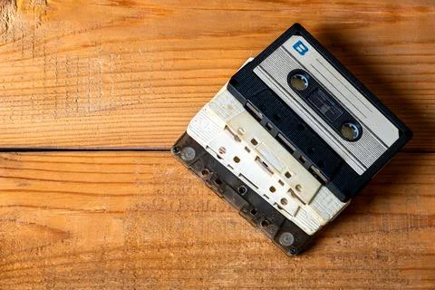 Audio Cassettes closeup Stock Photos