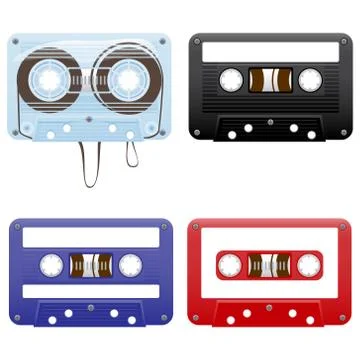 Audio cassettes Ilustración de archivo
