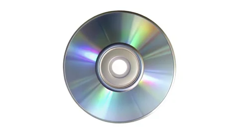 Audio CD Rotation Animation. Stockbeeldmateriaal 336629784