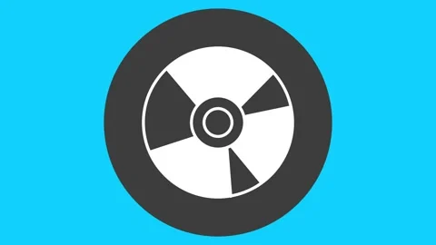 Audio CD Rotation Animation. Video stock 336629785