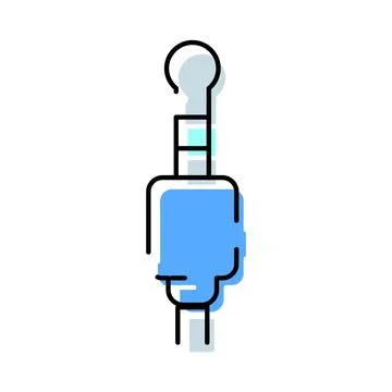 Audio connector jack plug line icon design Stock Illustration