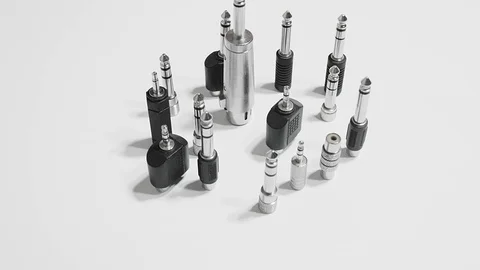 Audio connectors Stock Footage 103344749