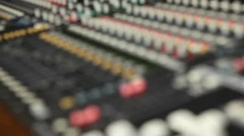 Audio Console Fader Focus 2 Stock-Footage 10688607
