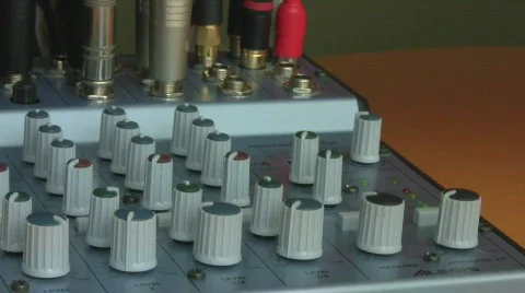 Audio control  Stock Footage 499666