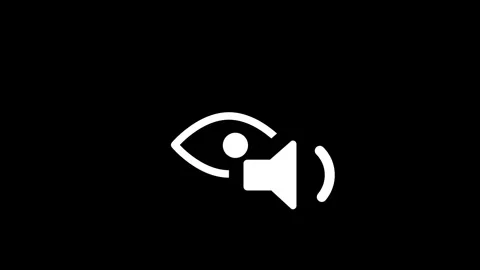 Audio Description Accessibility Icon Stock Footage 337390812