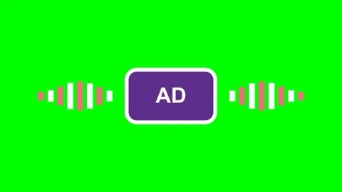Audio Description Badge Motion Graphic Overlay Animation Stock Footage 342474004