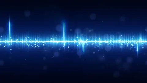 Audio digital equalizer technology background seamless loop 4k 4096x2304 Stock Footage 89695116