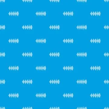 Audio digital equalizer technology pattern seamless blue Illustrazione stock