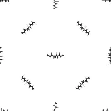 Audio digital equalizer technology pattern seamless black Stock Illustration