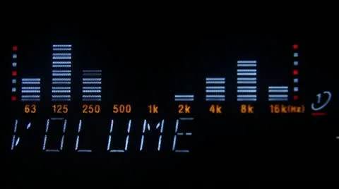Audio display eq ecu dance music aux Stock Footage 19021428