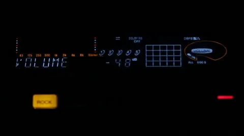 Audio display eq volume going up and down max out Video stock 19016690