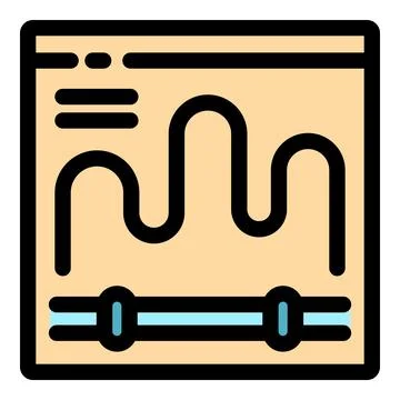 Audio editing software displaying sound waveform and playback controls Ilustração Stock