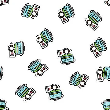 Audio editor vector seamless pattern Stock Illustration