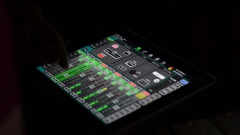 Audio engineer are working on live sound mixing. Sound Technicians Stock Footage 101439950