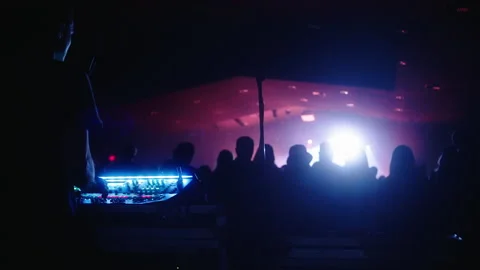 Audio Engineer Producing Live Music Worship Concert for young adults Stock Footage 237106183