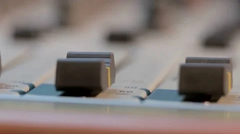 Audio engineer soundman is concerned with the recording, manipulation, mixing Stock Footage 47856665