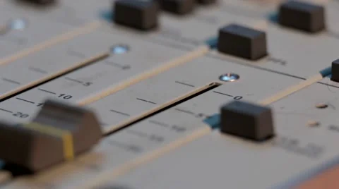 Audio engineer soundman is concerned with the recording, manipulation, mixing Stock Footage 47856678