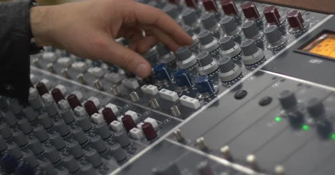 Audio Engineer At Work Stock Footage 62332135