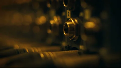 Audio Engineering Sound Board Cables and Plugs Stock Footage 37094536