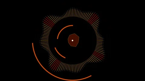 Audio equalizer animation motion graphics video loop Vídeo Stock 346470439