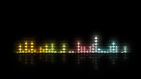 Audio Equalizer Background Animation. spectrum audio animation. 스톡 동영상 320328420