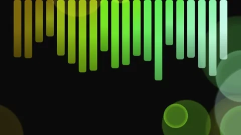 Audio Equalizer Bars with Gradient Colors. 스톡 동영상 329470266