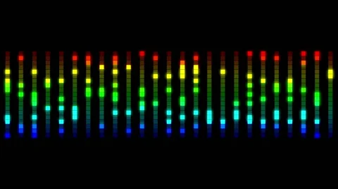 Audio equalizer bars moving Stock Footage 60058699